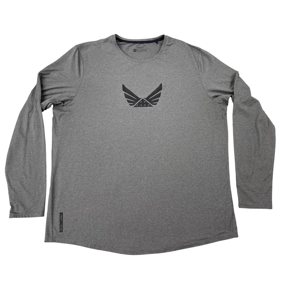 UNRL Volition Ultra Long Sleeve Shirt Mens 2XL Performance Stretch Heather Steel